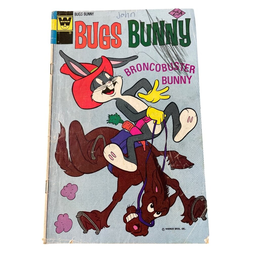 Whitman Bugs Bunny #168 Bronco Buster Bunny November 1975 Comic Bagged Boarded